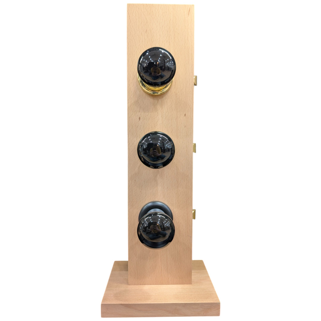 Magnifique Doorknob Display Black Porcelain