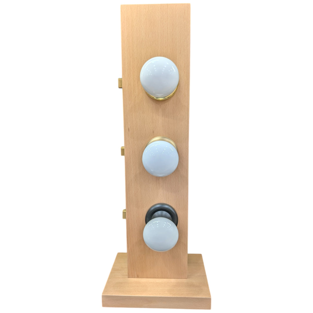 Magnifique Doorknob Display White Porcelain