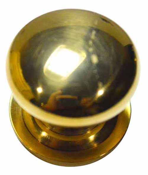 ##Antique Hardware## 1 Inch Solid Brass Traditional Round Cabinet & Furniture Knob