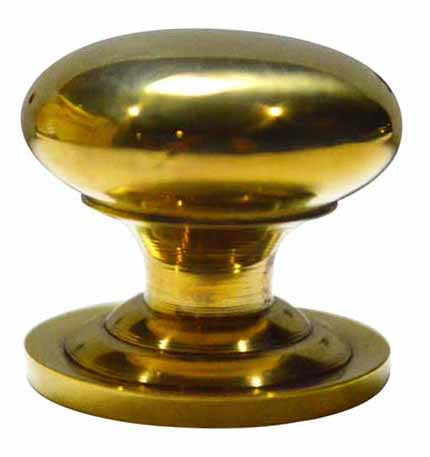 ##Antique Hardware## 1 Inch Solid Brass Traditional Round Cabinet & Furniture Knob