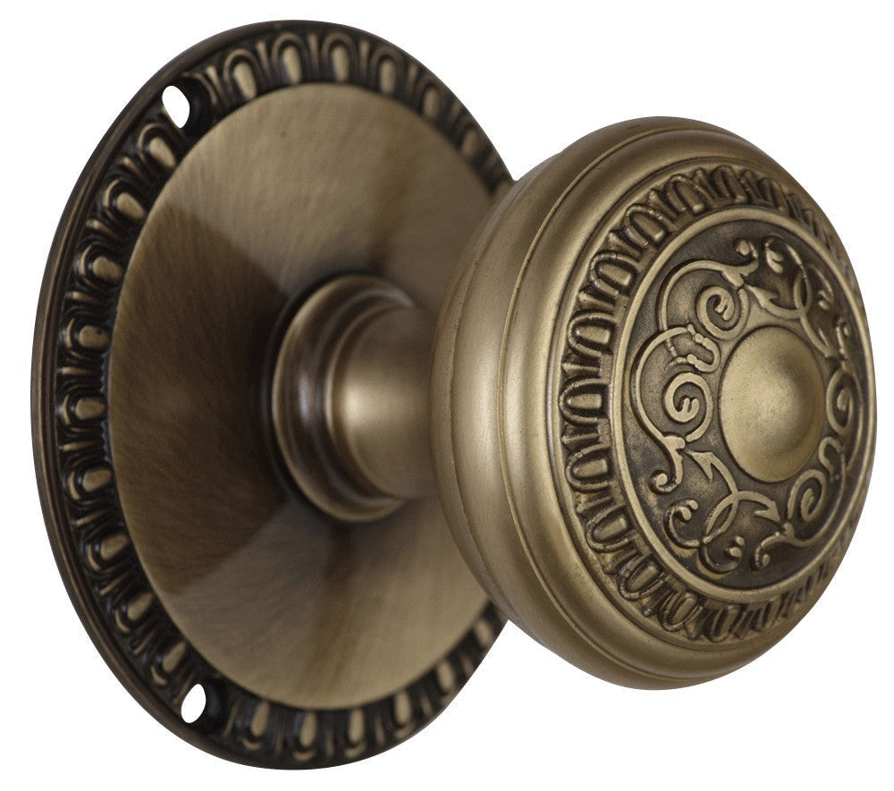 Egg & Dart Rosette Door Set with Egg & Dart Door Knobs (Several Finishes Available)