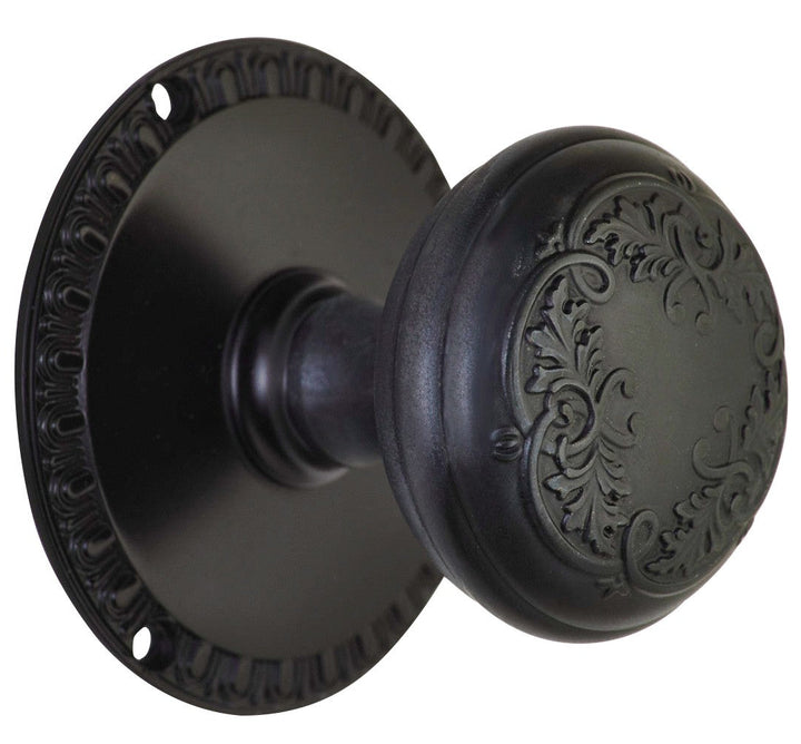 Egg & Dart Rosette Door Set with Egg & Dart Door Knobs (Several Finishes Available)