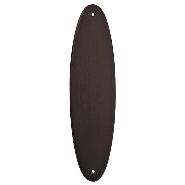 ##Antique Hardware## 11 Inch Solid Brass Traditional Oval Push Plate (Several Finishes Available)