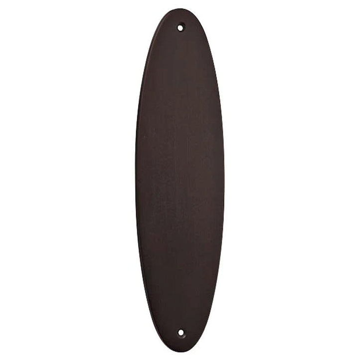 ##Antique Hardware## 11 Inch Solid Brass Traditional Oval Push Plate (Several Finishes Available)