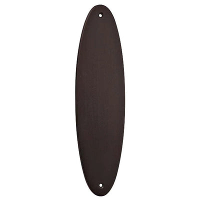 11 Inch Solid Brass Traditional Oval Push Plate (Several Finishes Available)