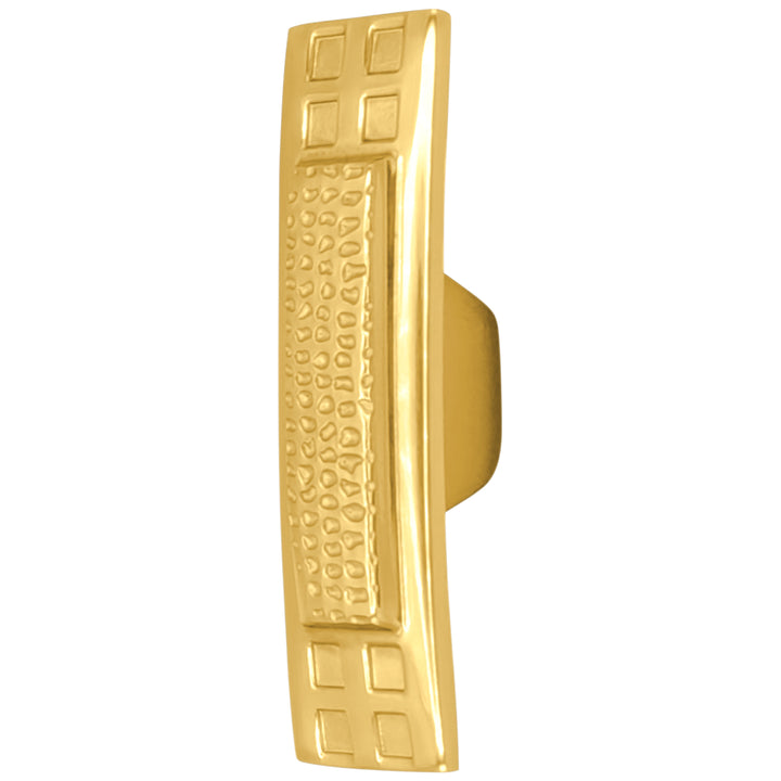 2 1/2 Inch Solid Brass Elongated Arts & Crafts Cabinet Knob (Several Finishes Available)