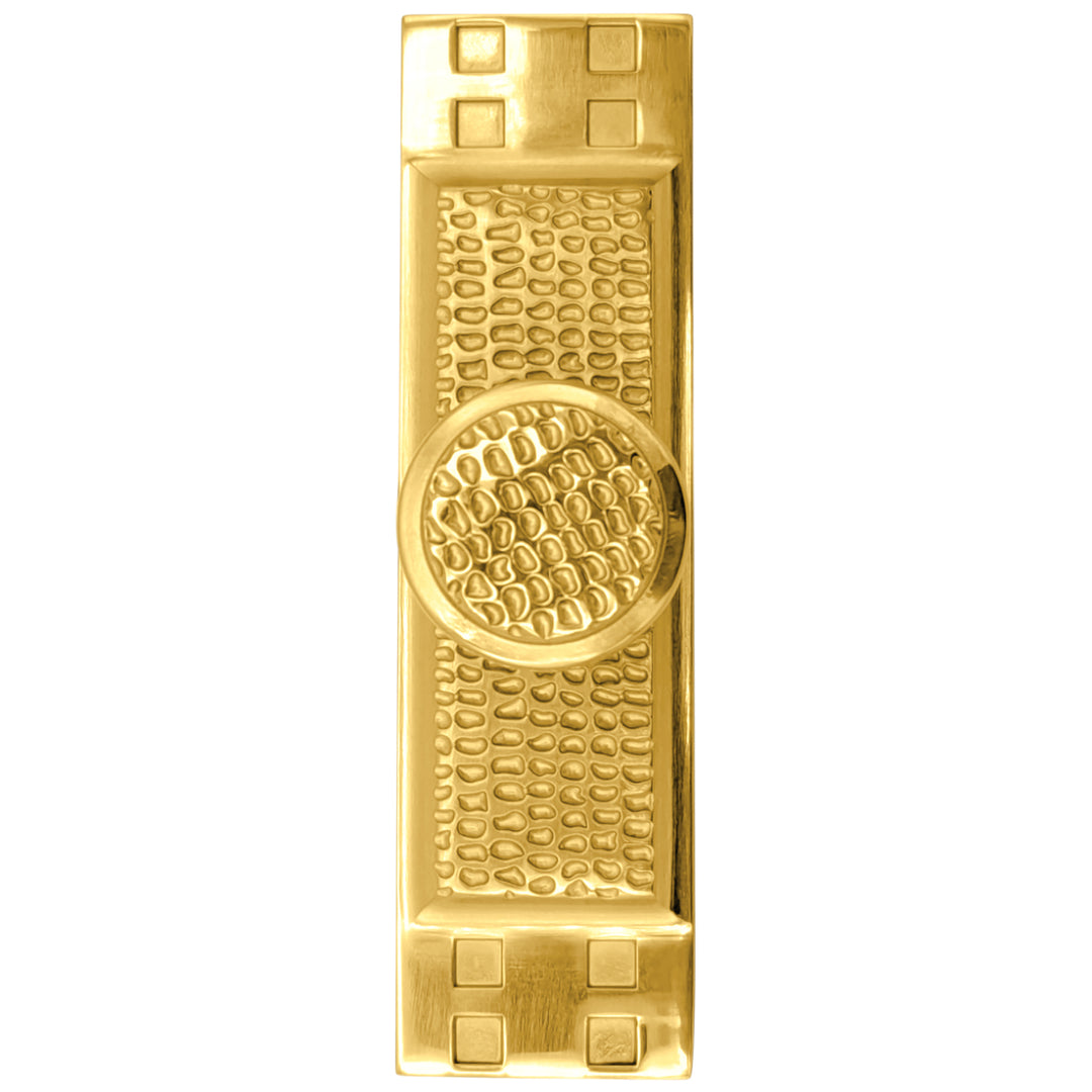 3 1/2 Inch (3 Inch c-c) Solid Brass Arts & Crafts Cabinet Knob (Several Finishes Available)