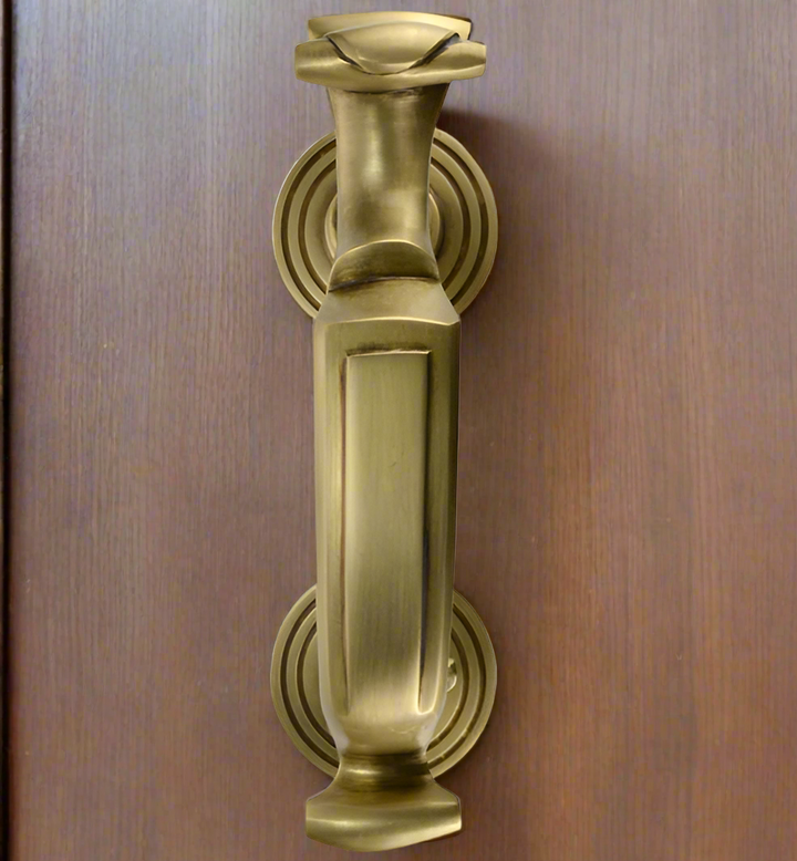 ##Antique Hardware## Traditional 8 Inch Brass Doctor's Door Knocker (Several Finishes Available)