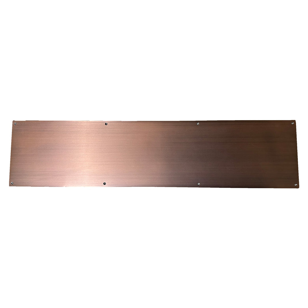 ##Antique Hardware## 6 Inch x 34 Inch Stainless Steel Kick Plate (Antique Copper Finish)