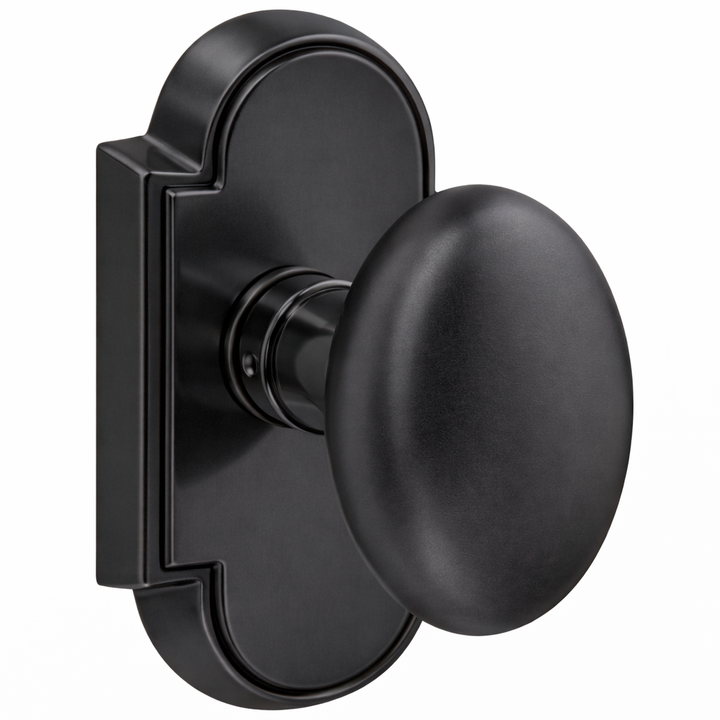 Magnifique® Arched Door Set with Brass Egg Knobs (Several Finishes Available)