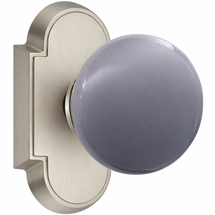 Magnifique® Arched Door Set with Gray Porcelain Knobs (Several Finishes Available)