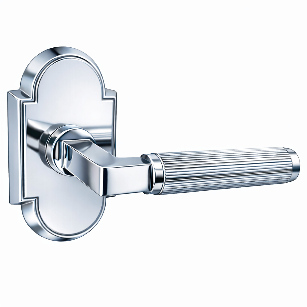 Magnifique® Arched Door Set with Modern Reed Lever (Several Finishes Available)