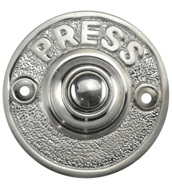 ##Antique Hardware## Classic American PRESS Doorbell Push Button  (Several Finishes Available)