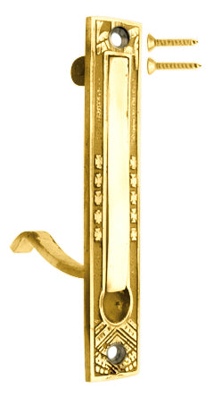 5 Inch Solid Brass Broken Leaf Edge Pull (Several Finishes Available)