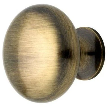 ##Antique Hardware## 1 1/4 inch Round Brass Cabinet Knob