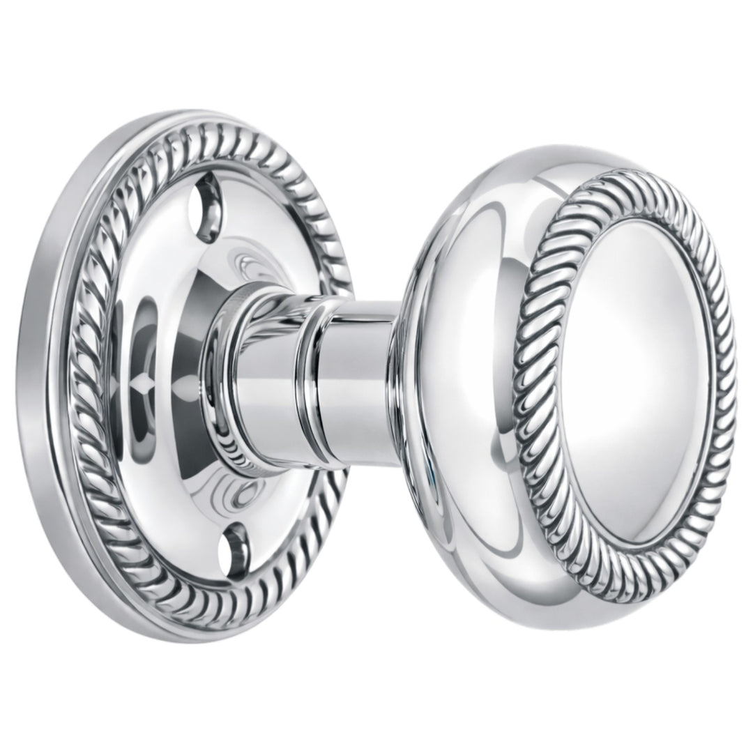 Georgian Roped Rosette Door Set with Georgian Roped Door Knobs (Several Finishes Available)