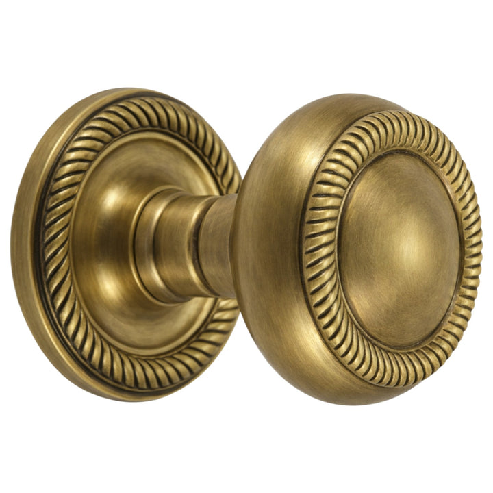 Georgian Roped Rosette Door Set with Georgian Roped Door Knobs (Several Finishes Available)