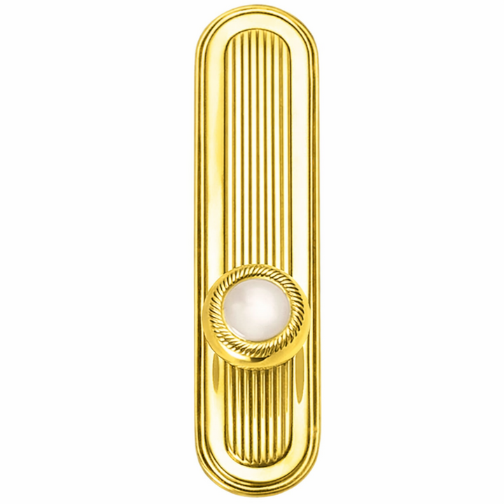 10 1/2 Inch Solid Brass Georgian Roped Door Knob Set (Several Finishes Available)
