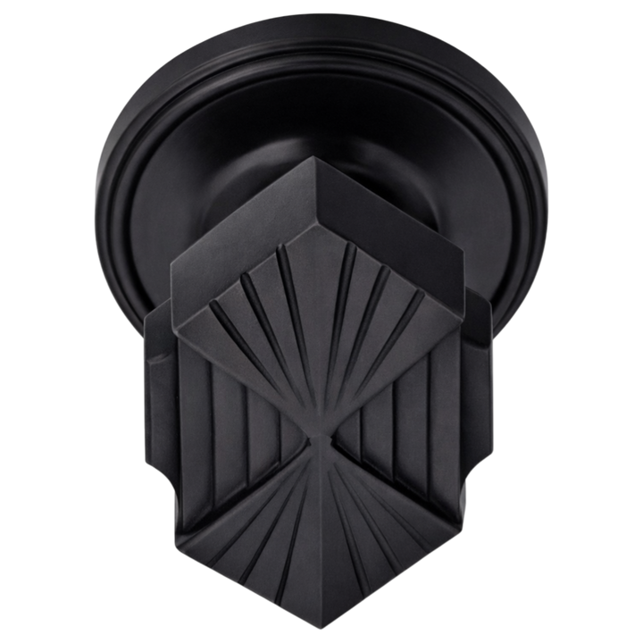 Traditional Rosette Door Set with Art Deco Fanfare Door Knobs (Several Finishes Available)