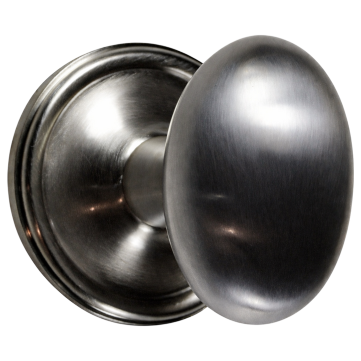 Traditional Rosette Door Set with Egg Style Door Knobs (Several Finishes Available)
