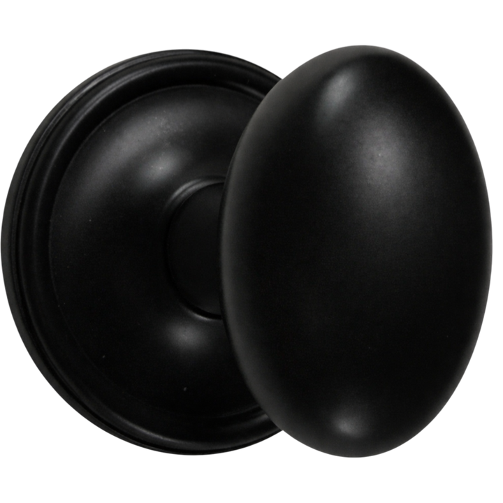 Traditional Rosette Door Set with Egg Style Door Knobs (Several Finishes Available)