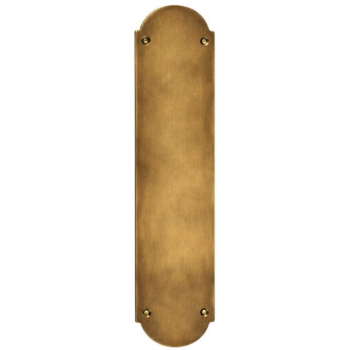 12 Inch Traditional Style Door Push Plate (Several Finishes Available)