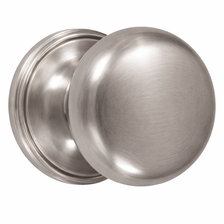 Traditional Rosette Door Set with Round Brass Door Knobs (Several Finishes Available)