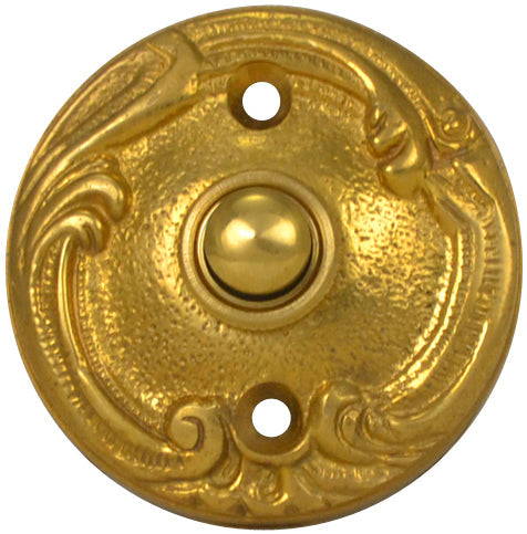 ##Antique Hardware## Lafayette Swirl Style Door Bell Push Button (Several Finishes Available)