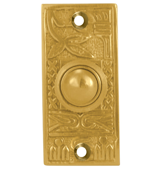 2 1/4 Inch Solid Brass Broken Leaf Door Bell (Several Finishes Available)