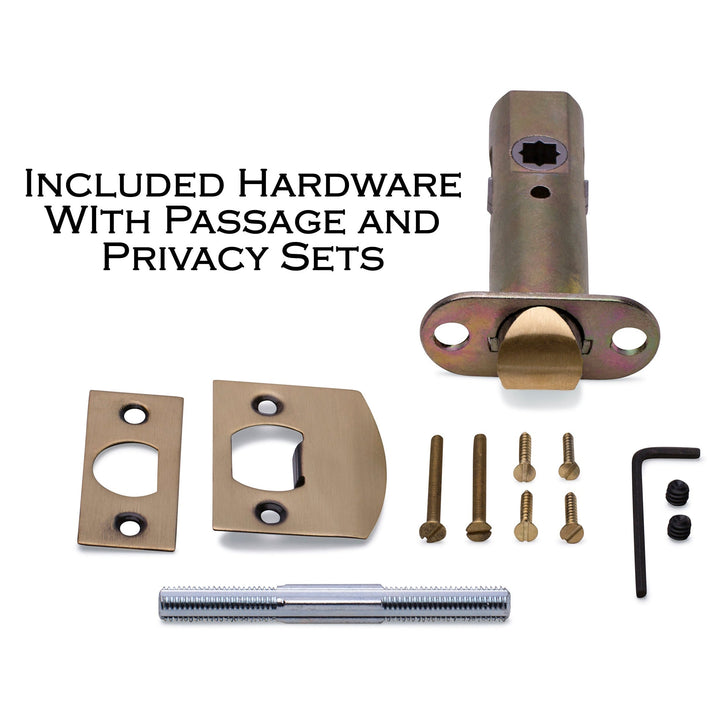 ##Antique Hardware## Ornate Victorian Rosette Door Set with Lion Door Knob (Several Finishes Available)