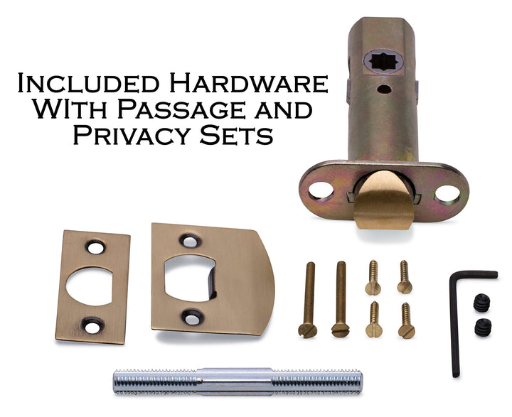 ##Antique Hardware## Ornate Victorian Long Backplate Door Set with Lion Door Knobs (Several Finishes Available)