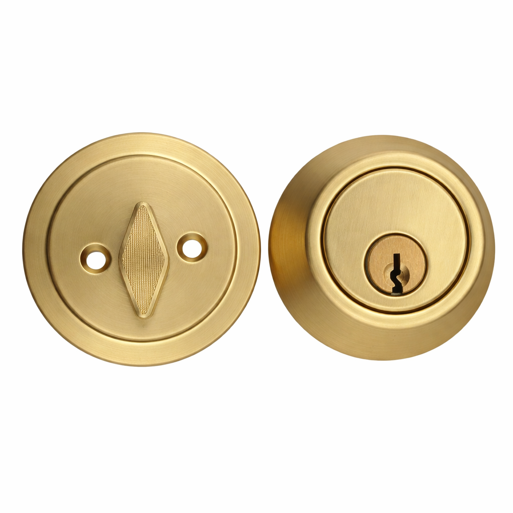Modern Style Single Cylinder Deadbolt (Several Finishes Available)