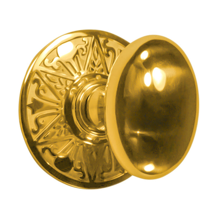 Eastlake Rosette Door Set with Egg Door Knobs (Several Finishes Available)