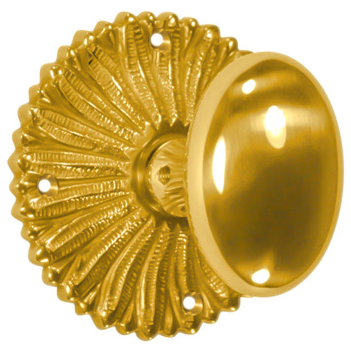 French Provincial Rosette Door Set with Egg Door Knobs (Several Finishes Available)