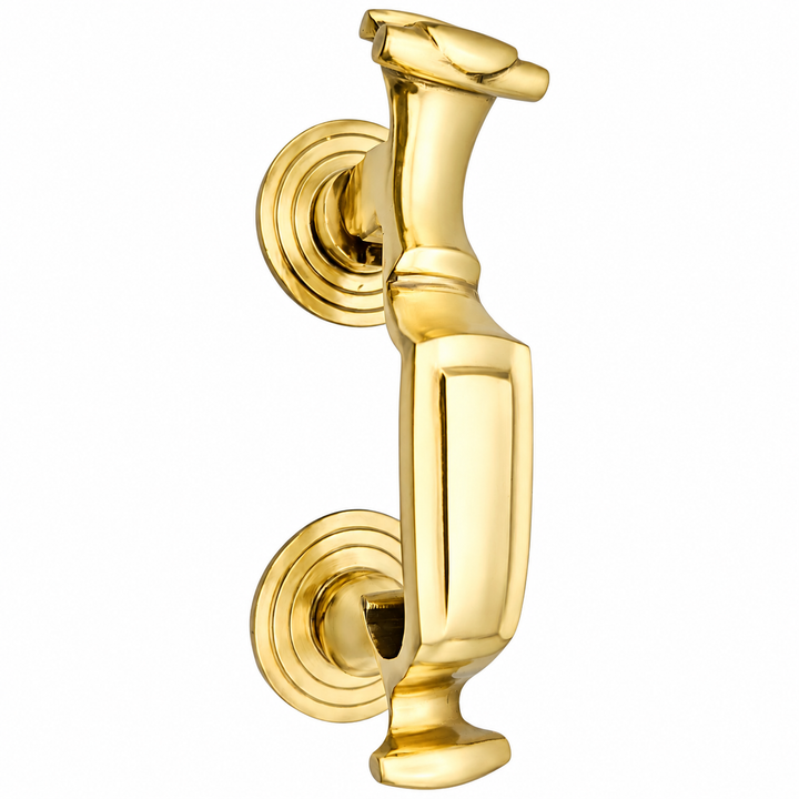 6 1/2 Inch Traditional Brass Doctor's Door Knocker (Several Finishes Available)