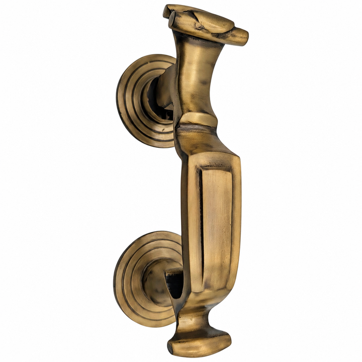 6 1/2 Inch Traditional Brass Doctor's Door Knocker (Several Finishes Available)