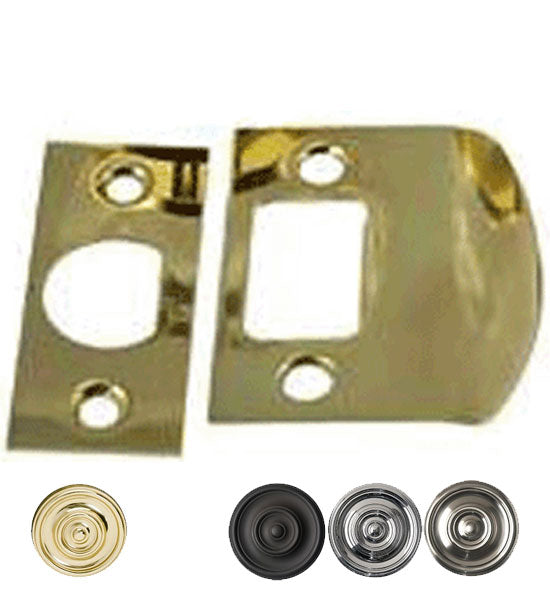 ##Antique Hardware## Solid Brass Standard Strike Plate and Face Plate