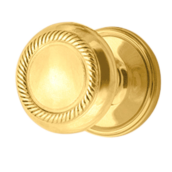 Traditional Rosette Door Set with Georgian Roped Door Knobs (Several Finishes Available)