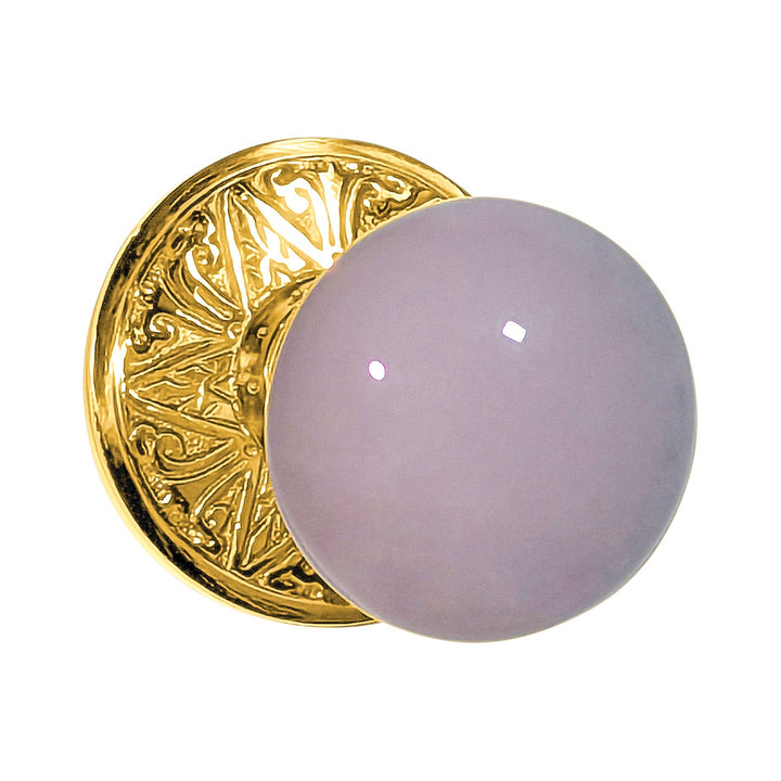 Lancaster Door Set With Grey Porcelain Knob (Several Finishes Available)