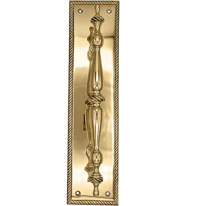 ##Antique Hardware## 11 1/2 Inch Georgian Roped Style Door Pull (Several Finishes Available)