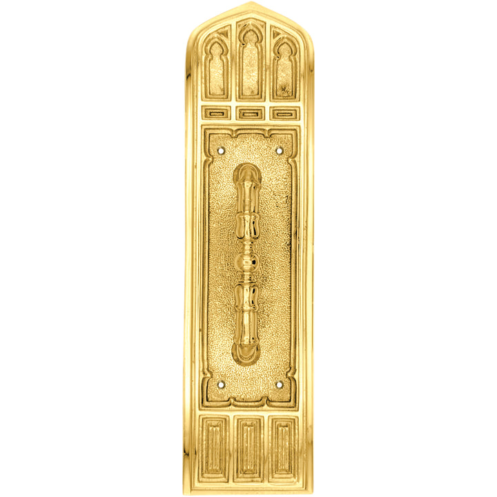 12 1/4 Inch Gothic Pull Plate (Several Finishes Available)
