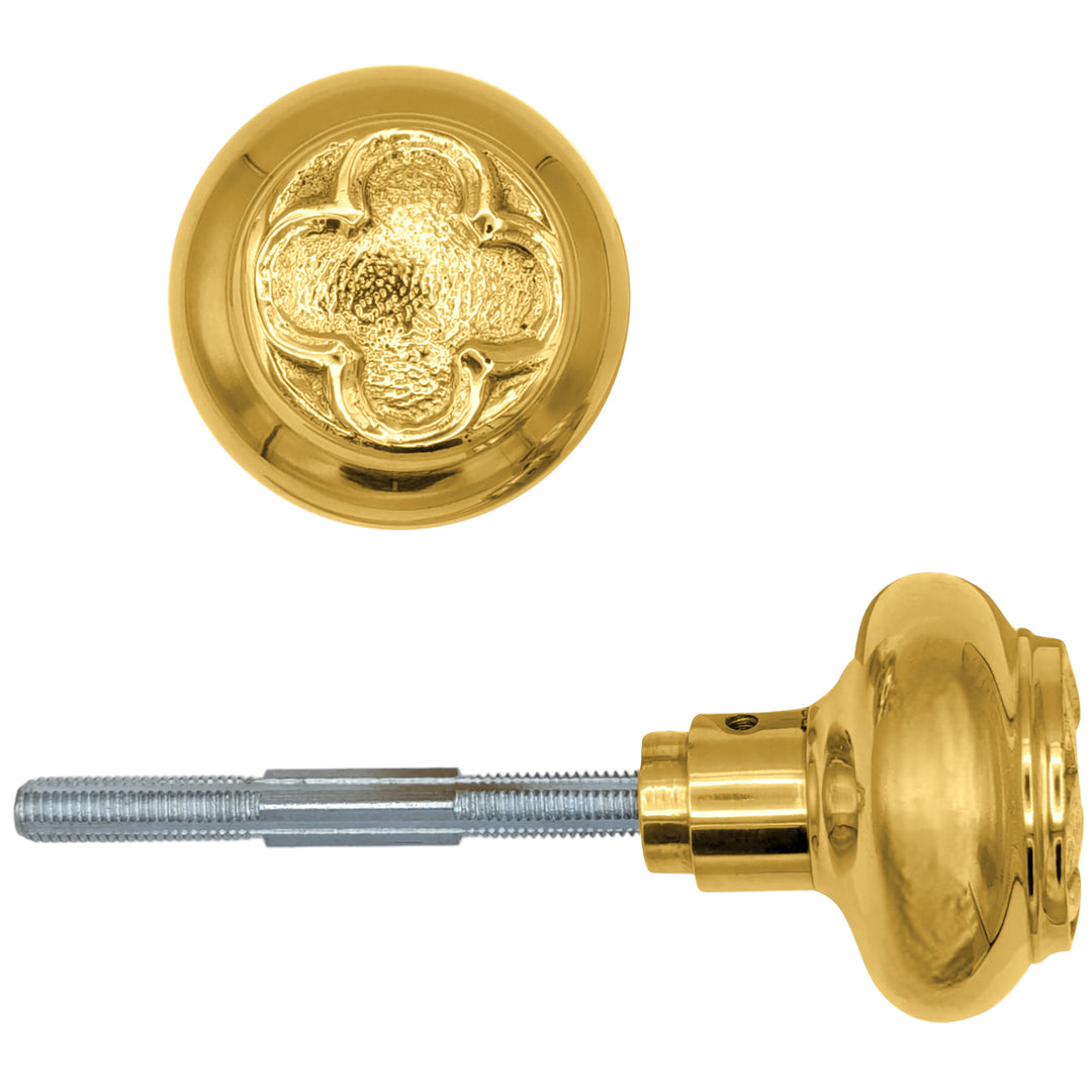Clover Solid Brass Spare Door Knob Set (Several Finishes Available)