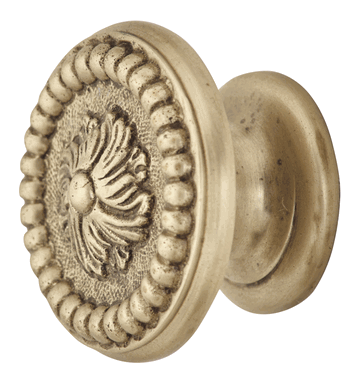 ##Antique Hardware## 1 3/5 Inch Beaded Floral Cabinet Knob (Several Finishes Available)