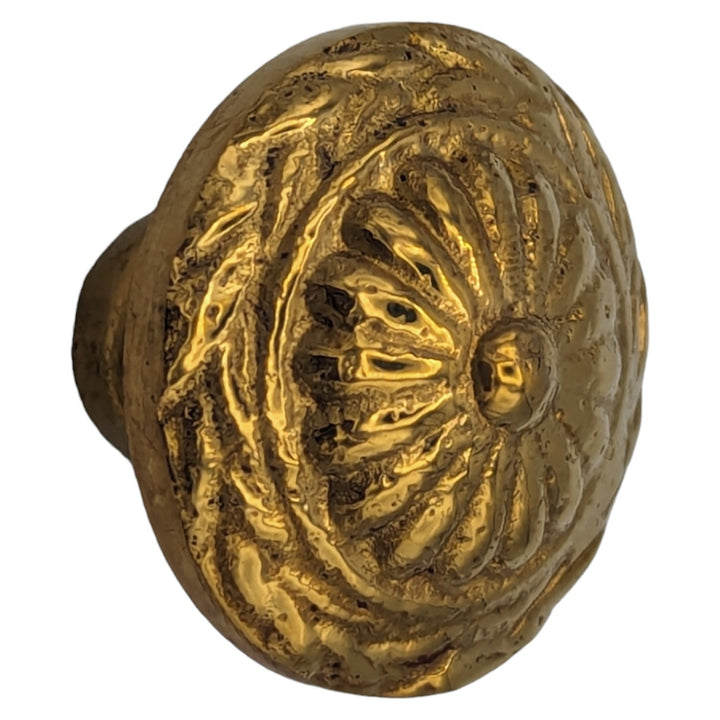 ##Antique Hardware## 1 Inch Floral Cabinet Knob (Several Finishes Available)