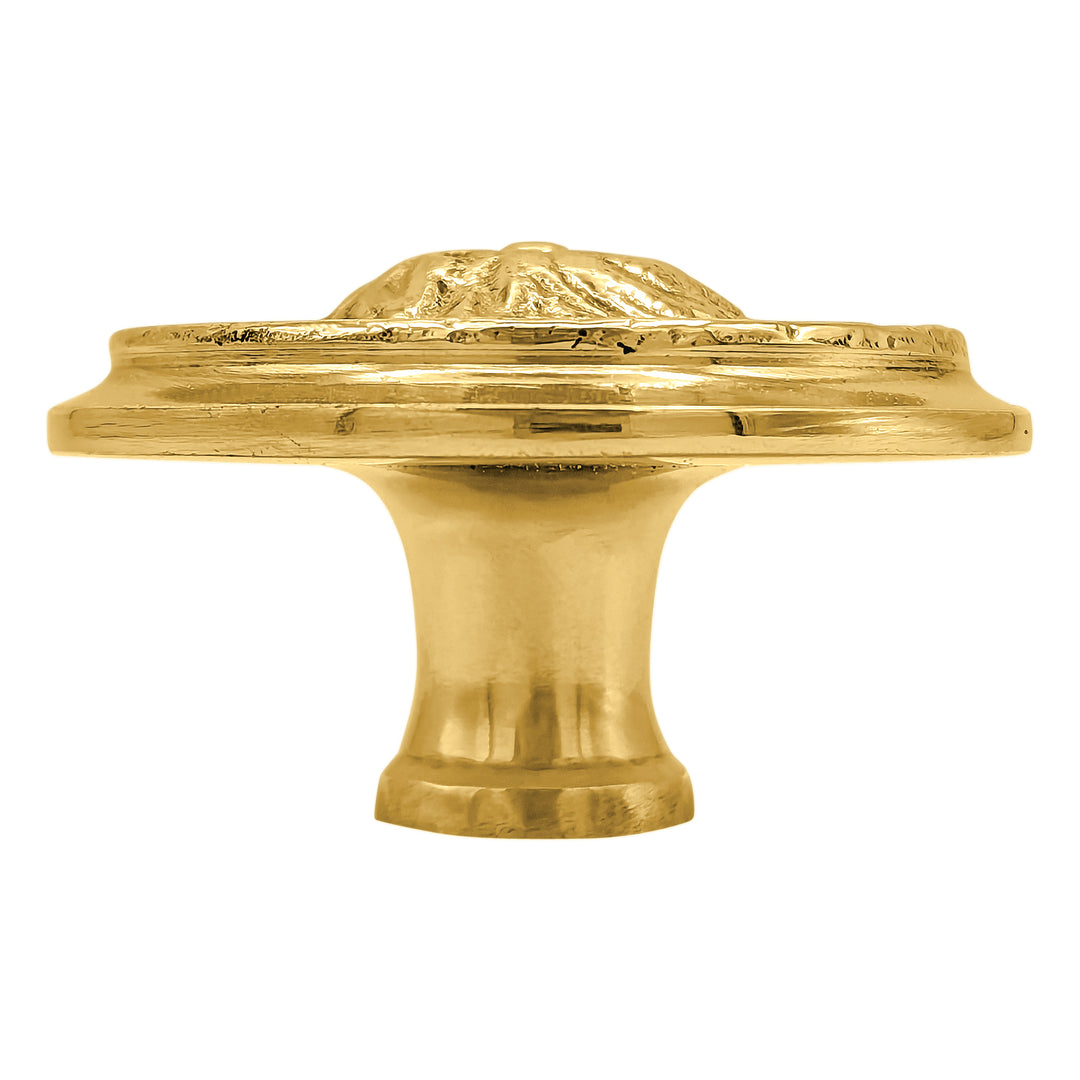 2 Inch Solid Brass Beaded Victorian Cabinet & Furniture Knob
