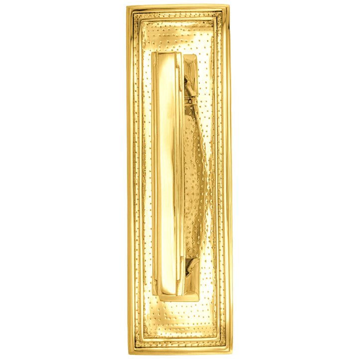 10 inch Solid Brass Classic Style Pull Plate (Several Finishes Available)