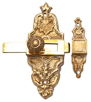 ##Antique Hardware## 4 5/8 Inch Tall French Door or Cabinet Slide Bolt Latch (Several Finishes Available)