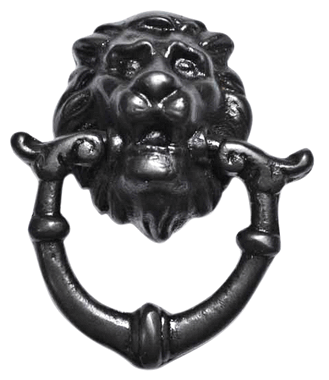 ##Antique Hardware## 2 4/5 Inch Solid Brass Lion Drop Drawer Ring Pull