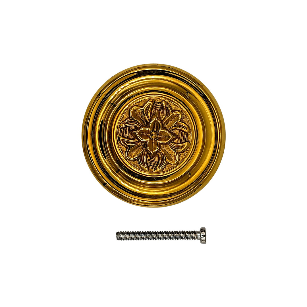 ##Antique Hardware## 3 3/8 Inch Fleur De Lis French Oversized Knob (Several Finishes Available)