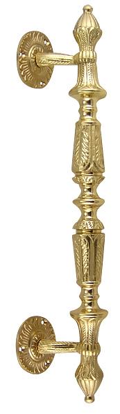 ##Antique Hardware## 15 1/2 Inch Large Solid Brass Door Pull